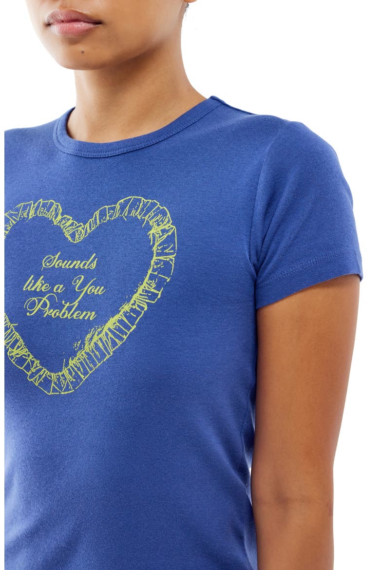 You Problem Graphic Baby Tee, Alternate, color, NAVY
