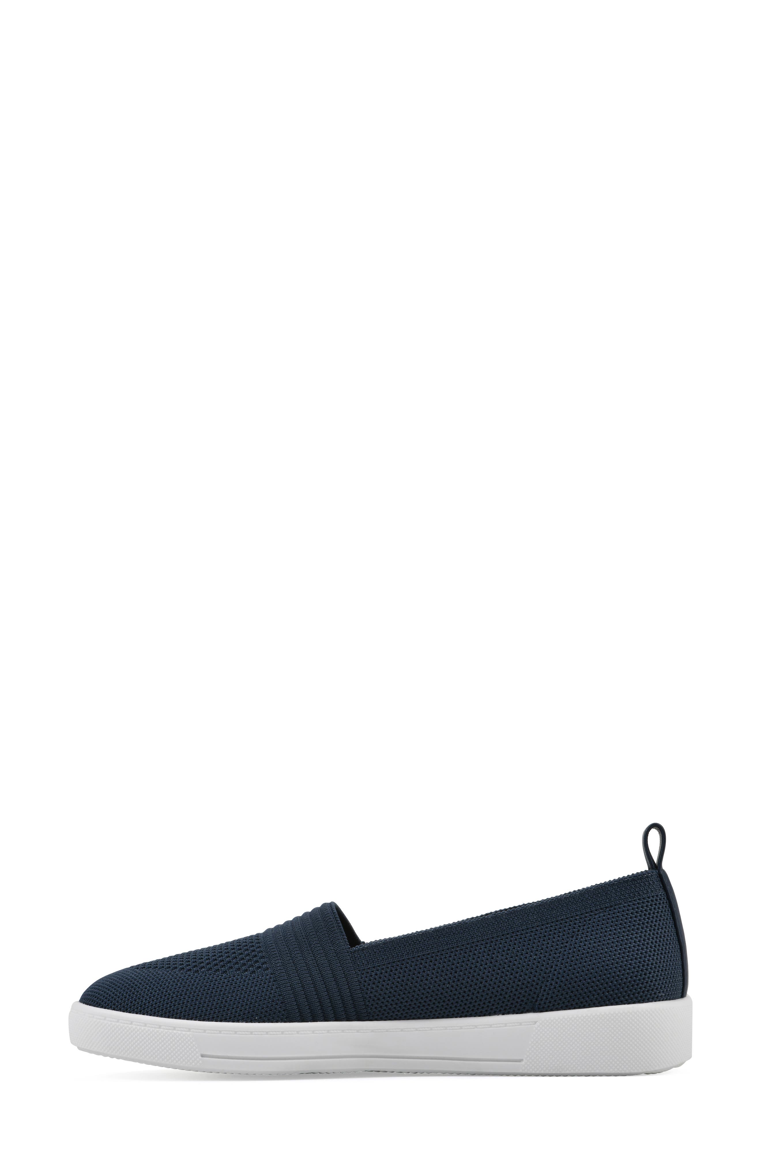 Upright Woven Slip-On Sneaker, Alternate, color, NAVY FABRIC