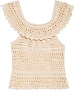 Isabel Marant Étoile Zaelle Off the Shoulder Crochet Top
