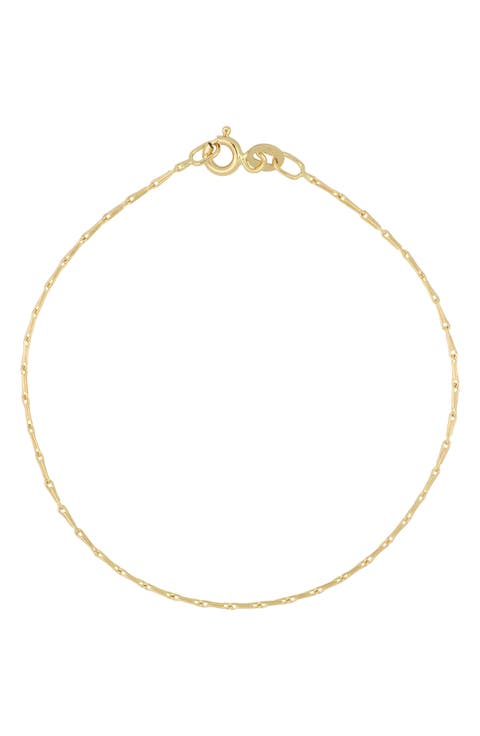 14K Gold Chain Bracelet