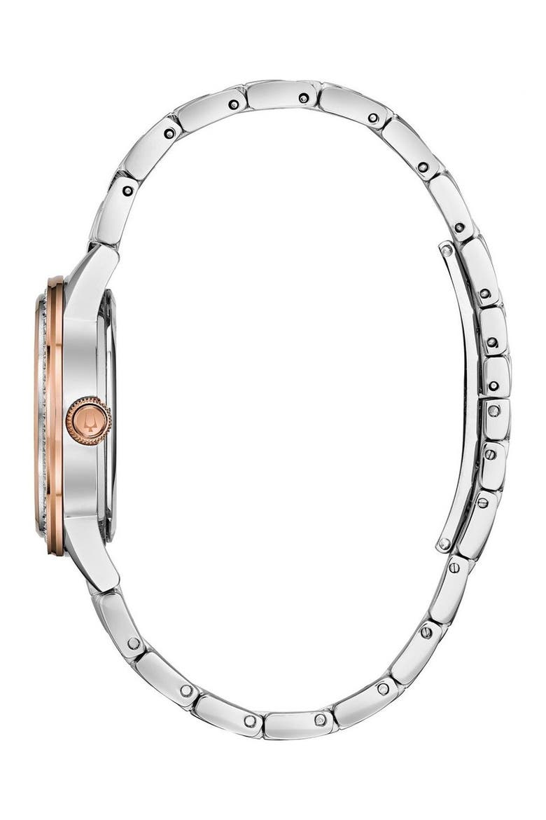Women's Turnstyle Crystal Accent Watch, 32.5mm, Alternate, color, TWO-TONE
