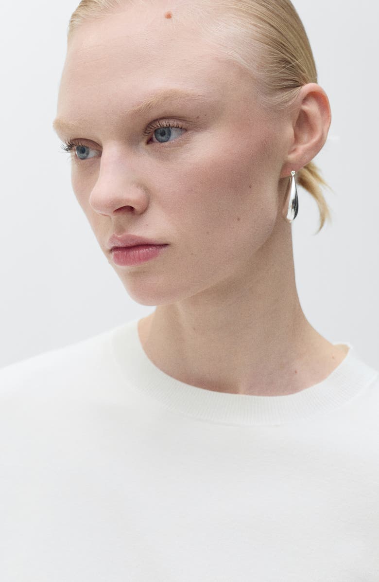 MANGO Short Sleeve Sweater, Alternate, color,