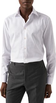 Eton Contemporary Fit Twill Dress Shirt