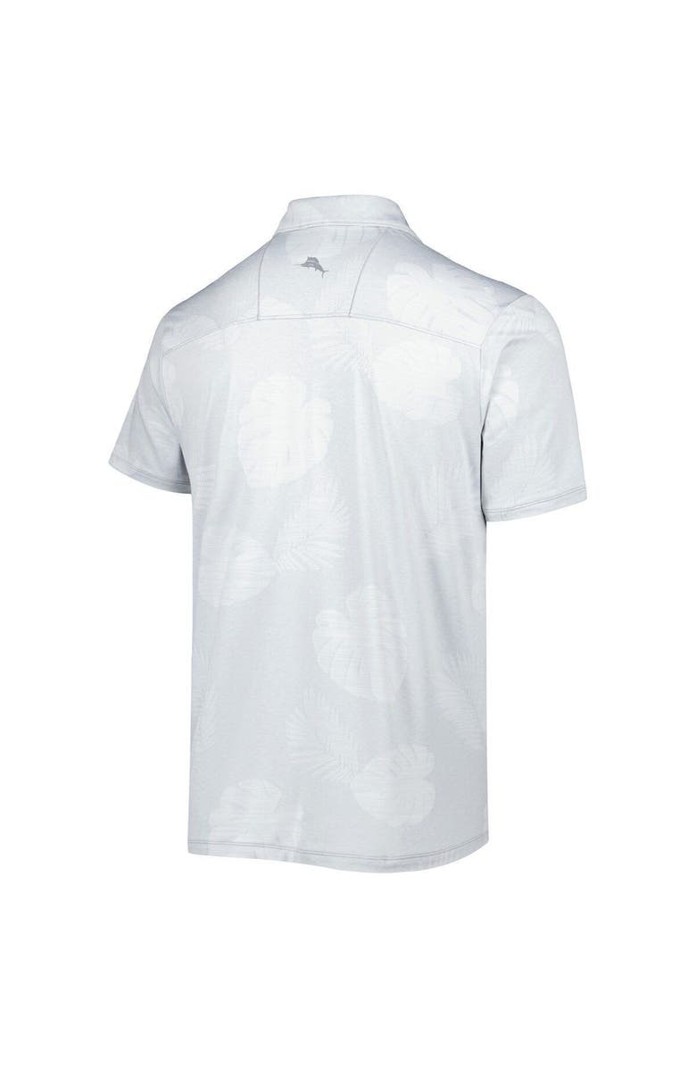 Tommy Bahama Men's Tommy Bahama Gray Denver Broncos Throwback Delray Frond IslandZone Polo, Alternate, color, 