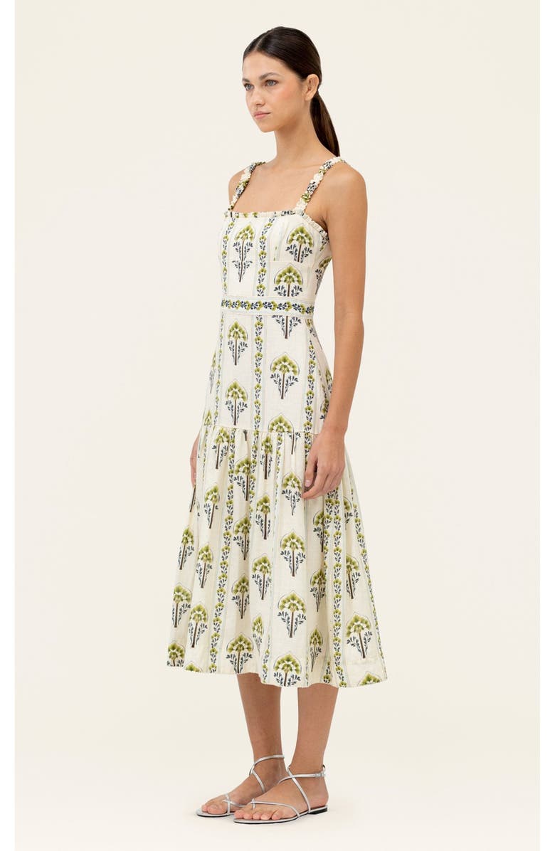 Agua by Agua Bendita Níspero Moriche Midi Dress, Alternate, color, Multi