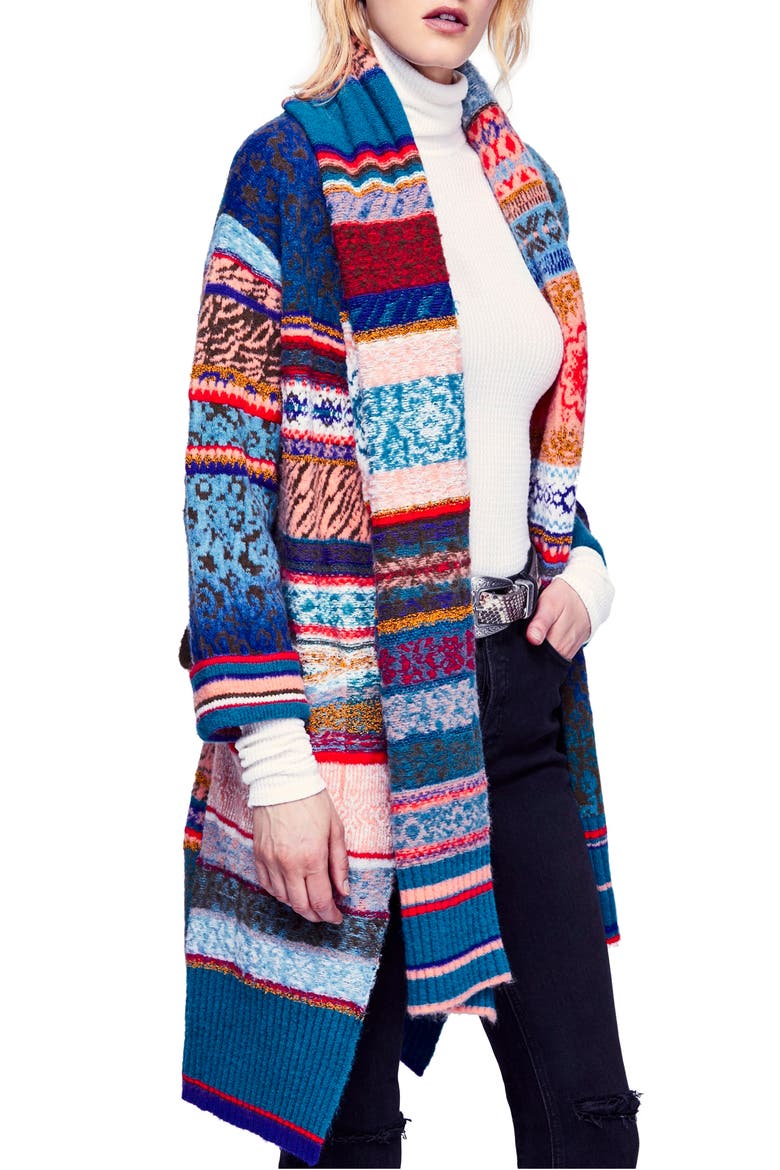 Fantasia Fair Isle Cardigan, Main, color, ASSORT
