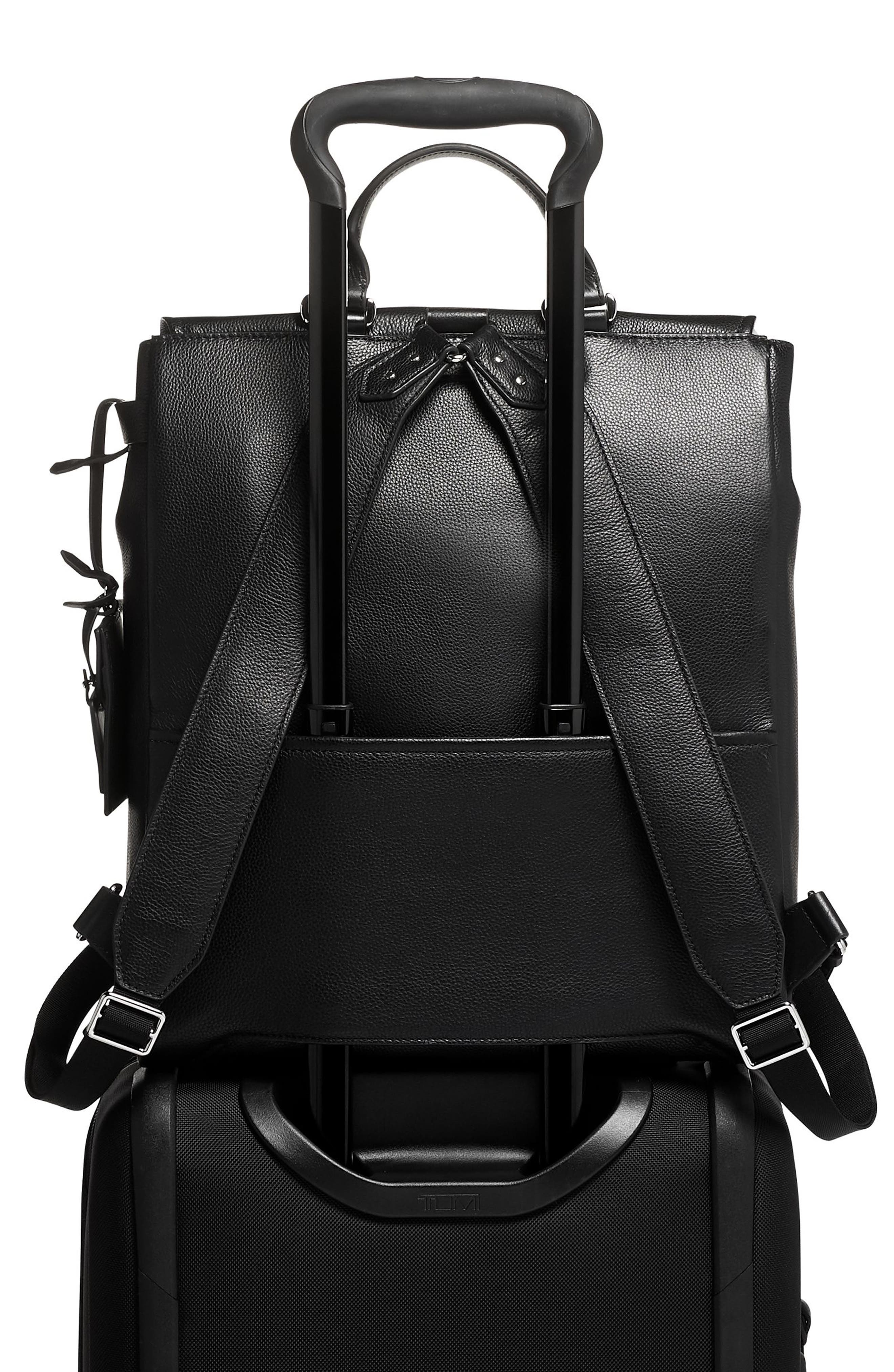 TUMI Lisette Leather Backpack, Alternate, color, 