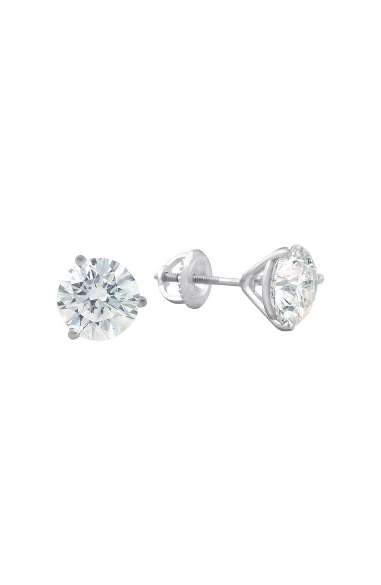 Bliss Diamond Certified 4 Ct Lab Grown Diamond Martini Screw Back Studs 14k Gold, Alternate, color, 