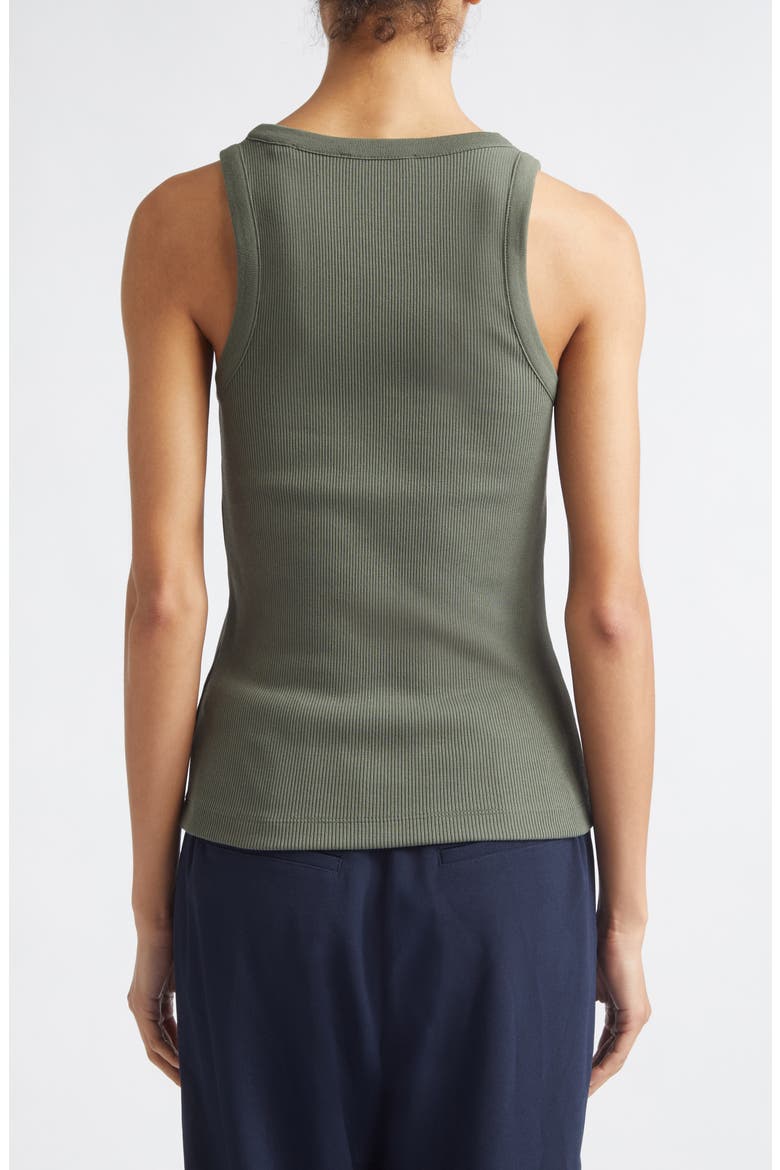 Scoop Neck Rib Tank, Alternate, color, PINE GROVE