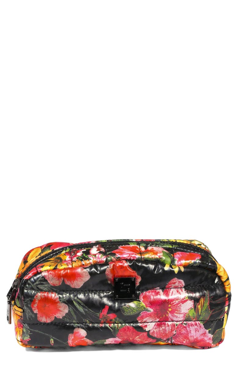 THINK ROYLN Touch Up Zip Top Travel Pouch, Main, color, Floral