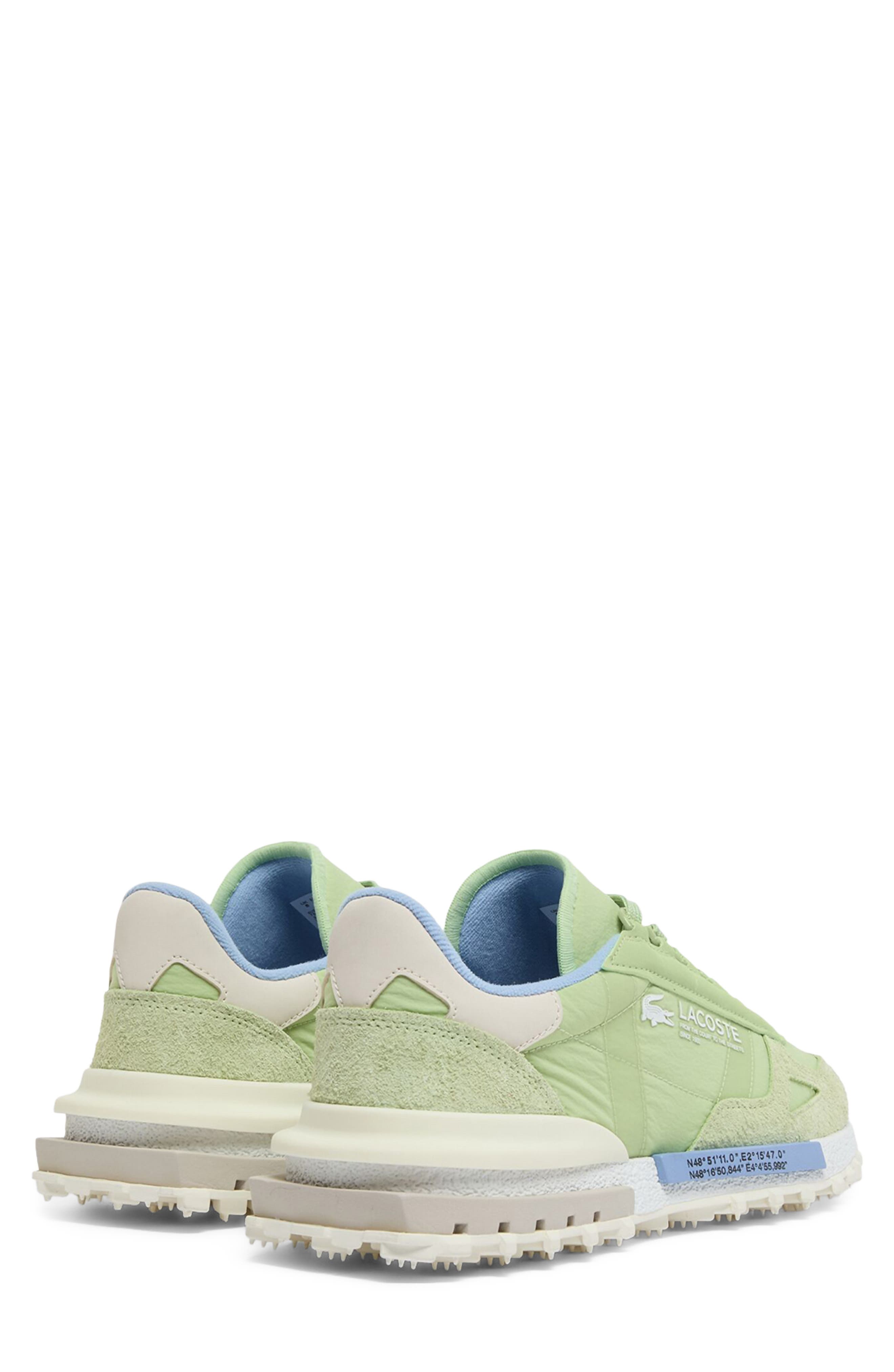 Lacoste Elite Active Sneaker, Alternate, color, Light Green/ Light Blue
