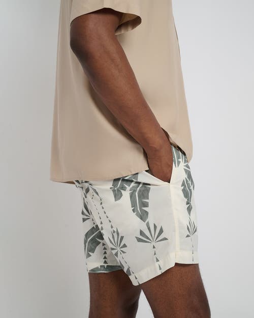 Onia Charles 5 Swim Trunk In Olive Multi
