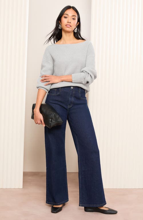 Friends Like These Off The Shoulder Sweater In Gray