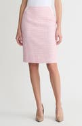 KASPER Textured Zip Pencil Skirt