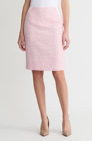 KASPER Textured Zip Pencil Skirt
