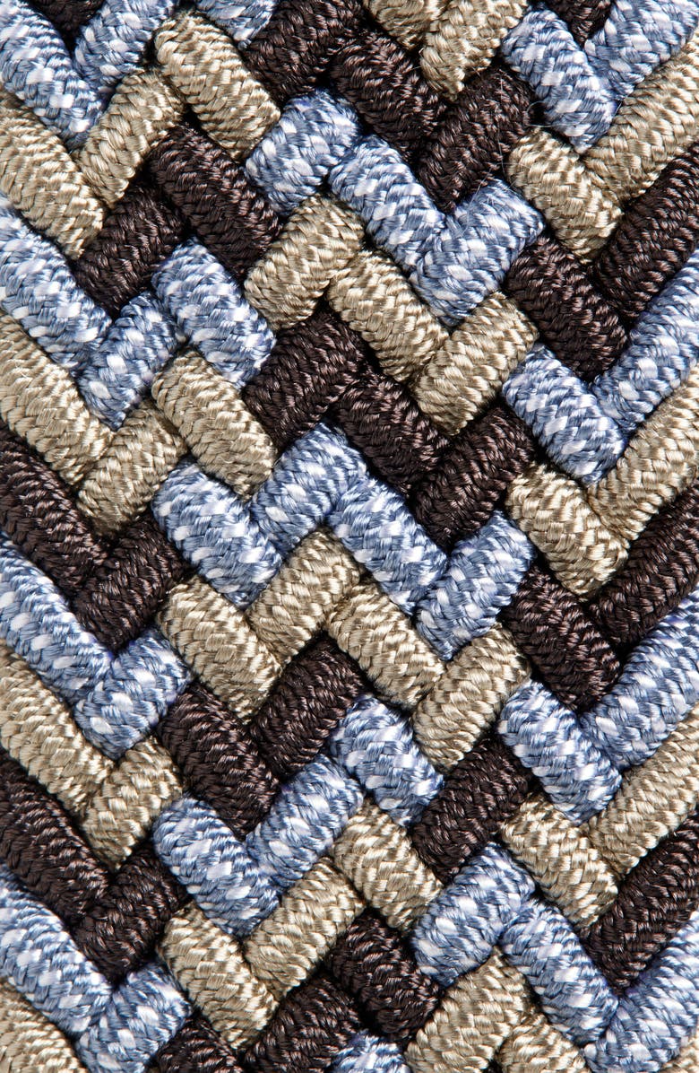 Johnston & Murphy Multi Stretch Braided Belt, Alternate, color, Brown Multi