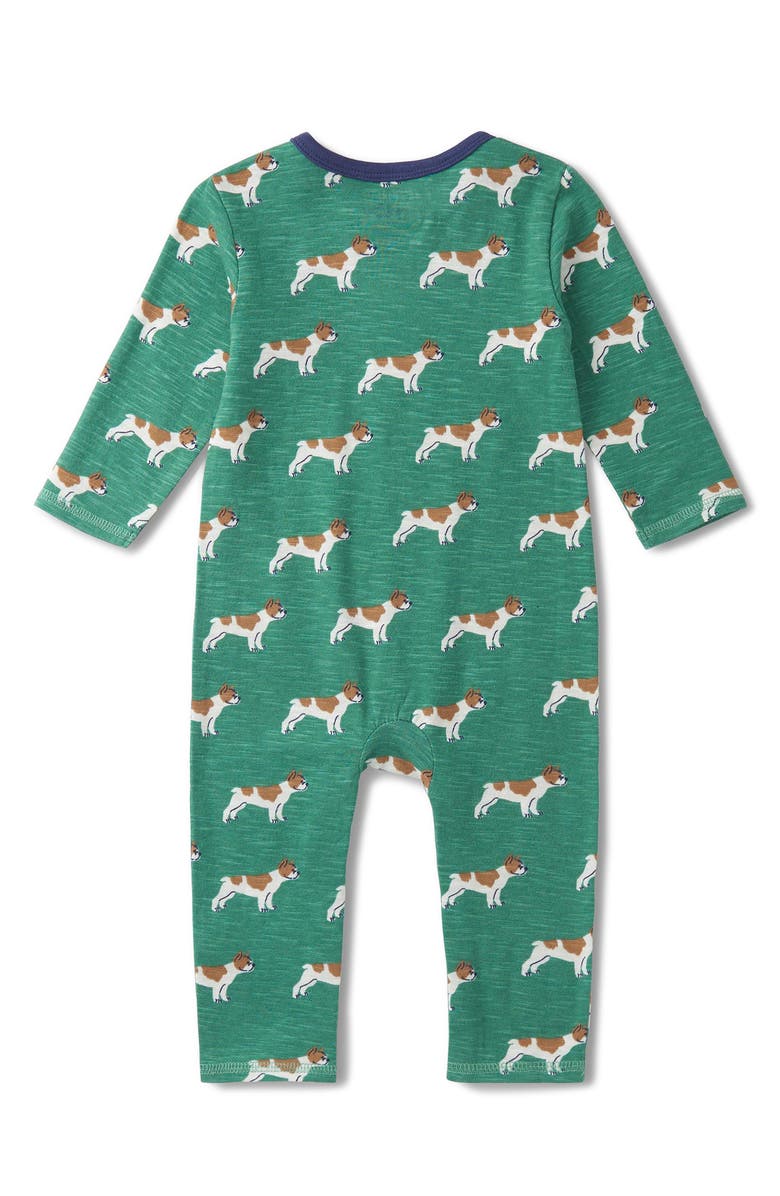 Hatley Friendly Bulldogs Cotton Romper, Alternate, color,