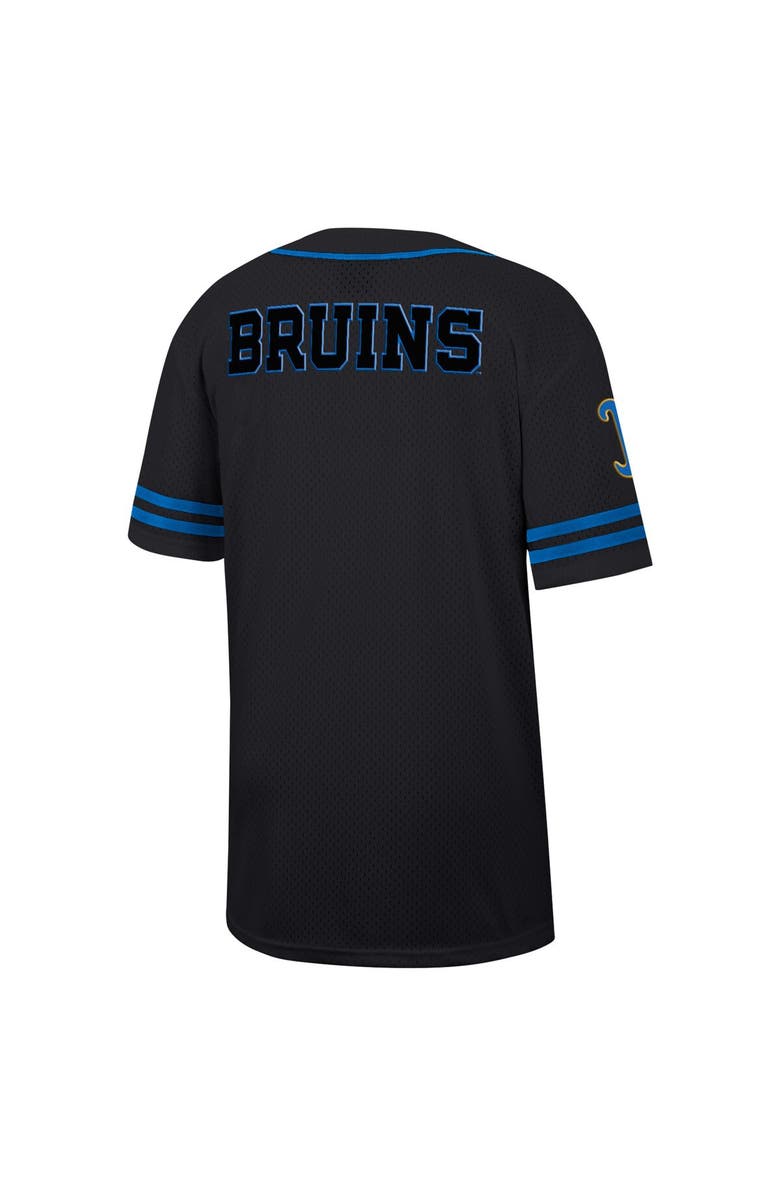 COLOSSEUM Men's Colosseum Black UCLA Bruins Free Spirited Mesh Button-Up Baseball Jersey, Alternate, color, 