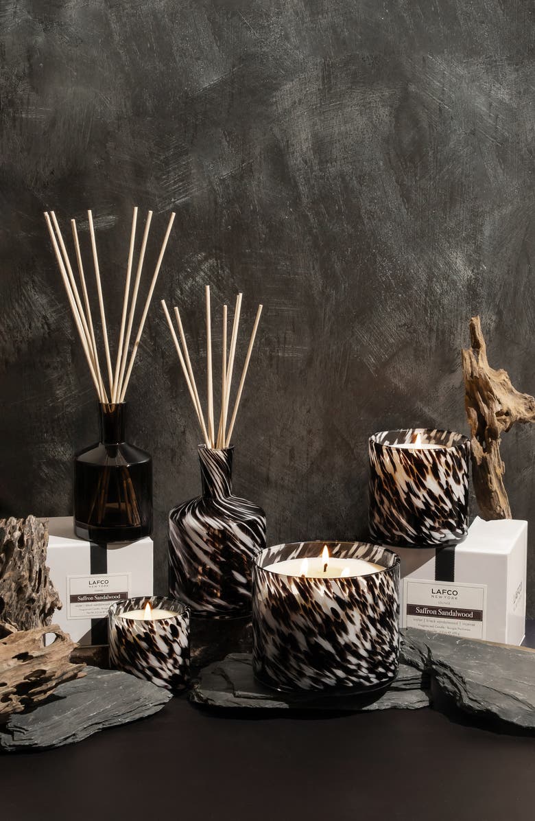 Lafco Saffron Sandalwood Classic Reed Diffuser, Alternate, color, Black