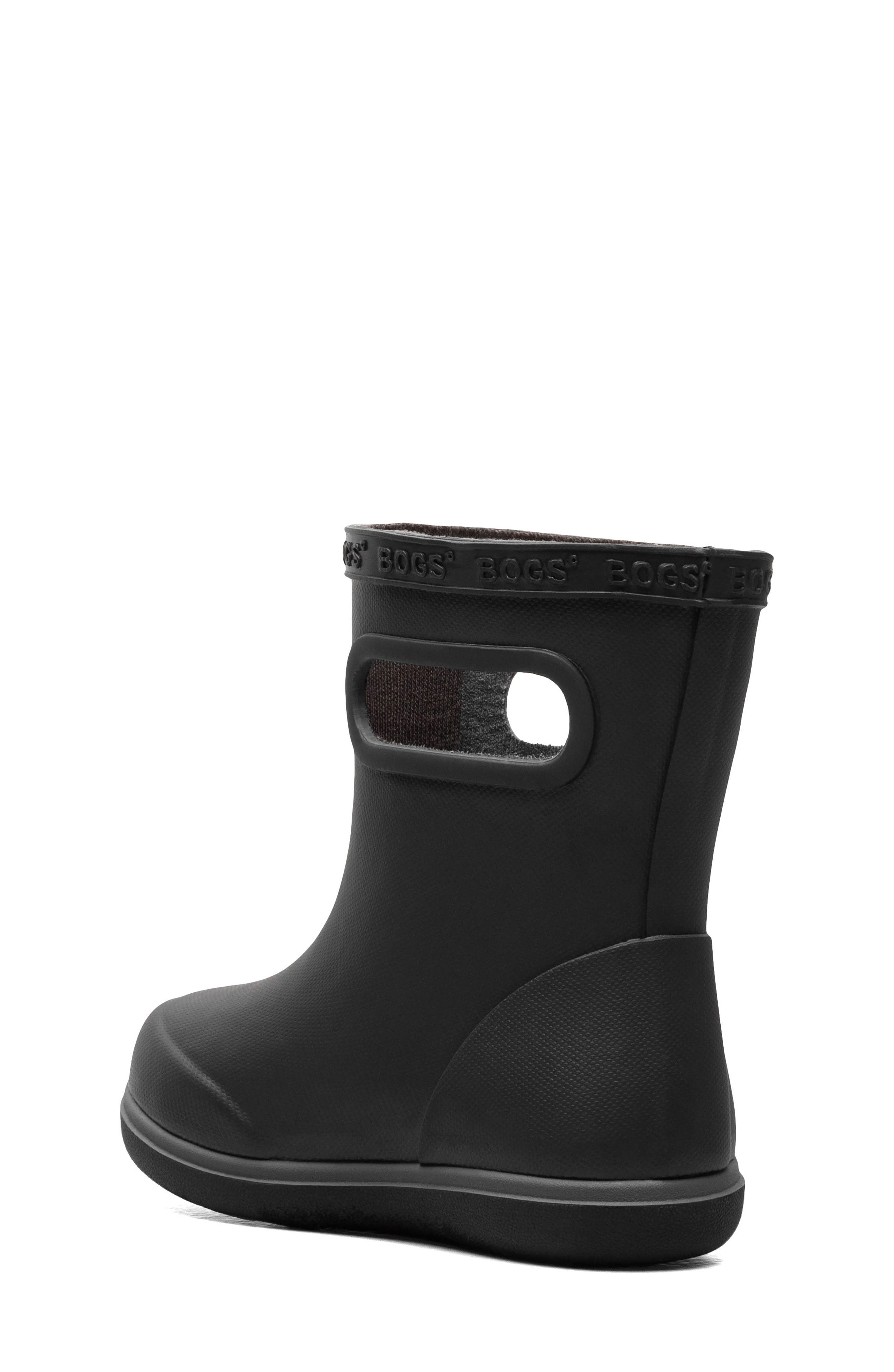 Bogs Kids' Skipper II Waterproof Rain Boot, Alternate, color, Black