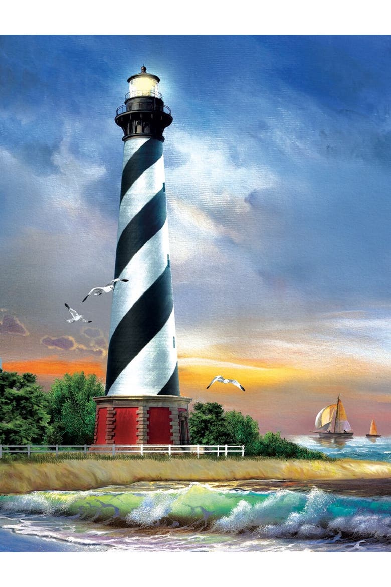 Cape Hatteras Lighthouse 500 piece Jigsaw Puzzle for Adults, Alternate, color, Multicolor