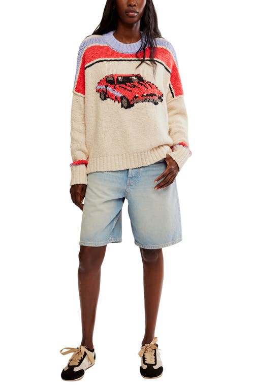 FREE PEOPLE FREE PEOPLE FAST LANE OVERSIZE SWEATER