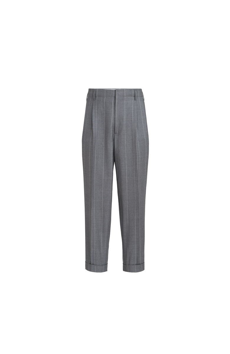 Brunello Cucinelli Chalk stripe trousers, Alternate, color, Medium Grey