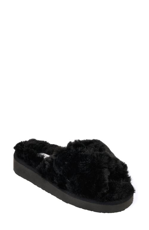 Minnetonka Teddy 3 Faux Fur Slipper In Animal Print