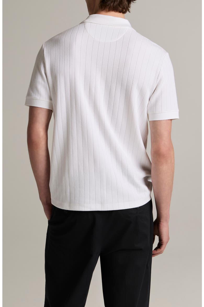 Drop Needle Stripe Pima Cotton Polo, Alternate, color, OPTIC WHITE