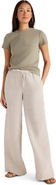 Haven Well Within Linen Wide Leg Drawstring Pants