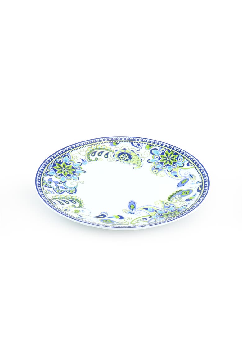 Blue Fiesta 16 Piece Round Porcelain Dinnerware Set, Alternate, color, Blue