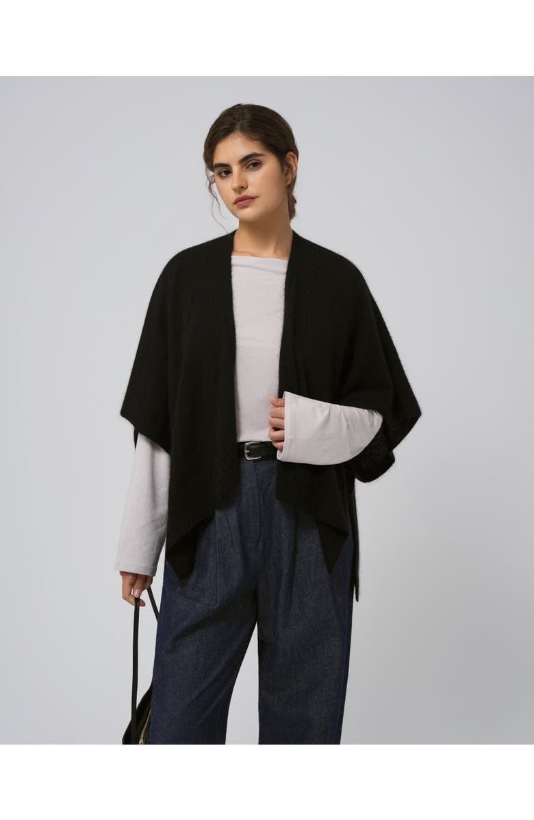 JUANA Cashmere Cape, Alternate, color, Black