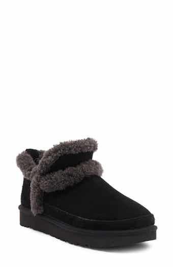 UGG® Classic Ultra Mini Spillseam Genuine Shearling Bootie