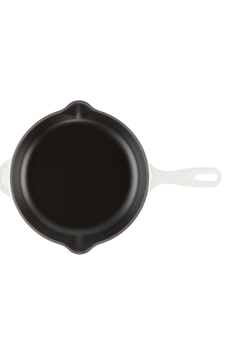 Le Creuset 9 Inch Enamel Cast Iron Skillet, Alternate, color, White