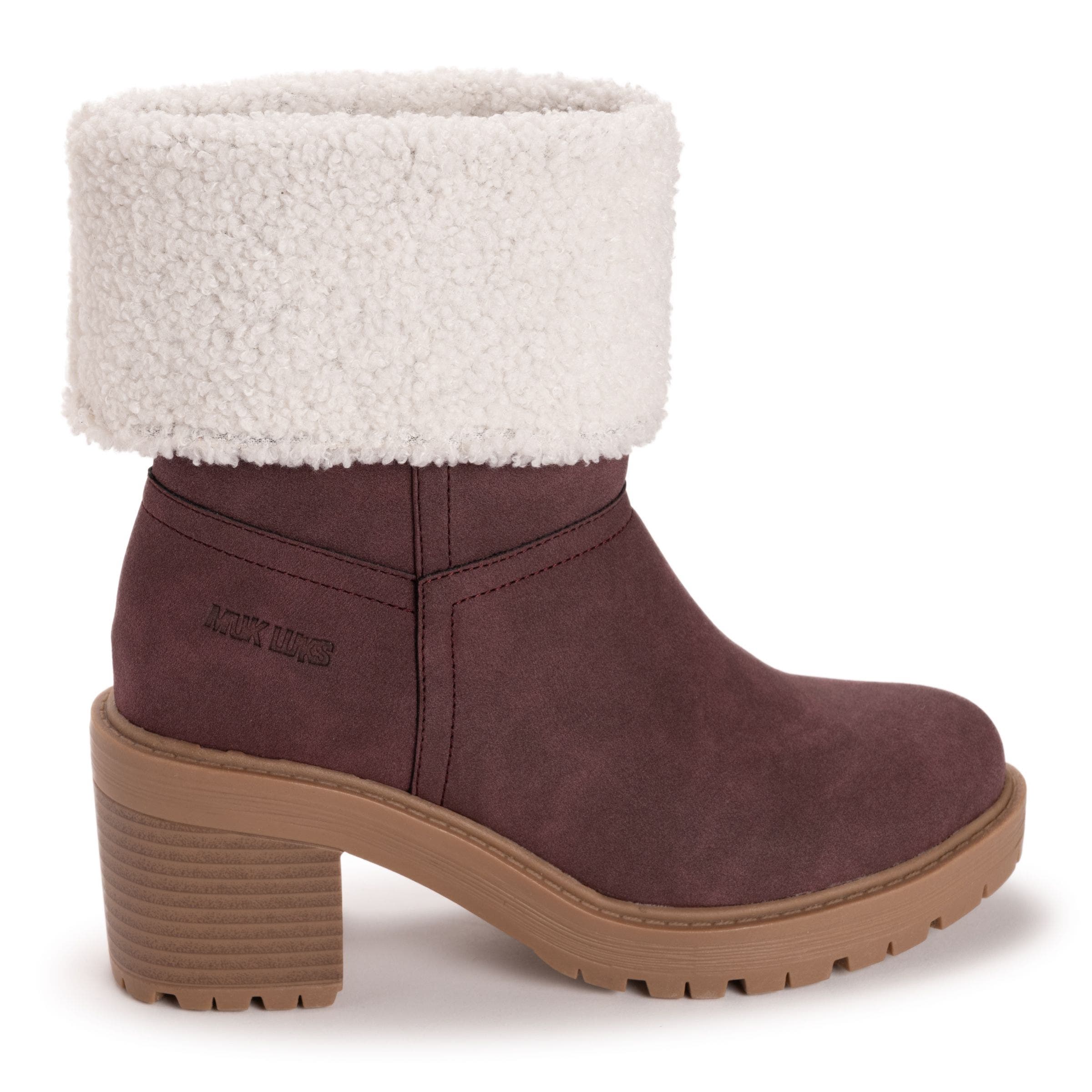 MUK LUKS Londyn Boot, Alternate, color, Burgundy