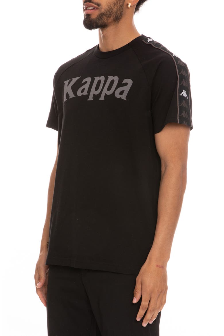 Kappa 222 Banda Deto Graphic Tee, Alternate, color, BLACK / GREY / WHITE
