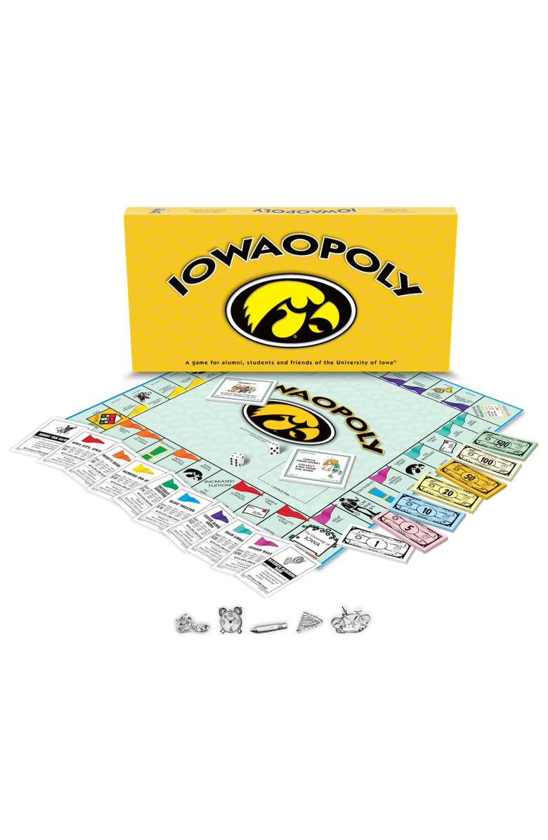 Late for the Sky University Of Iowa Iowaopoly Monopoly Board Game, Main, color, Multicolored