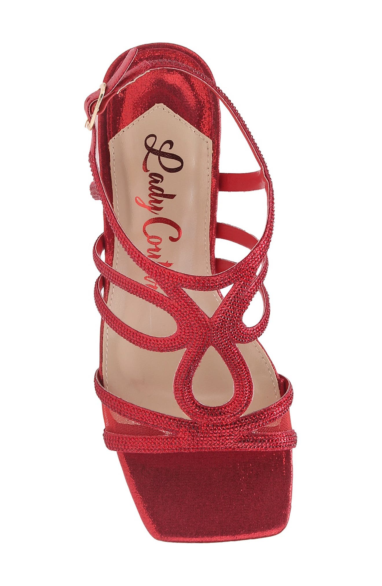 Devine Sandal, Alternate, color, RED