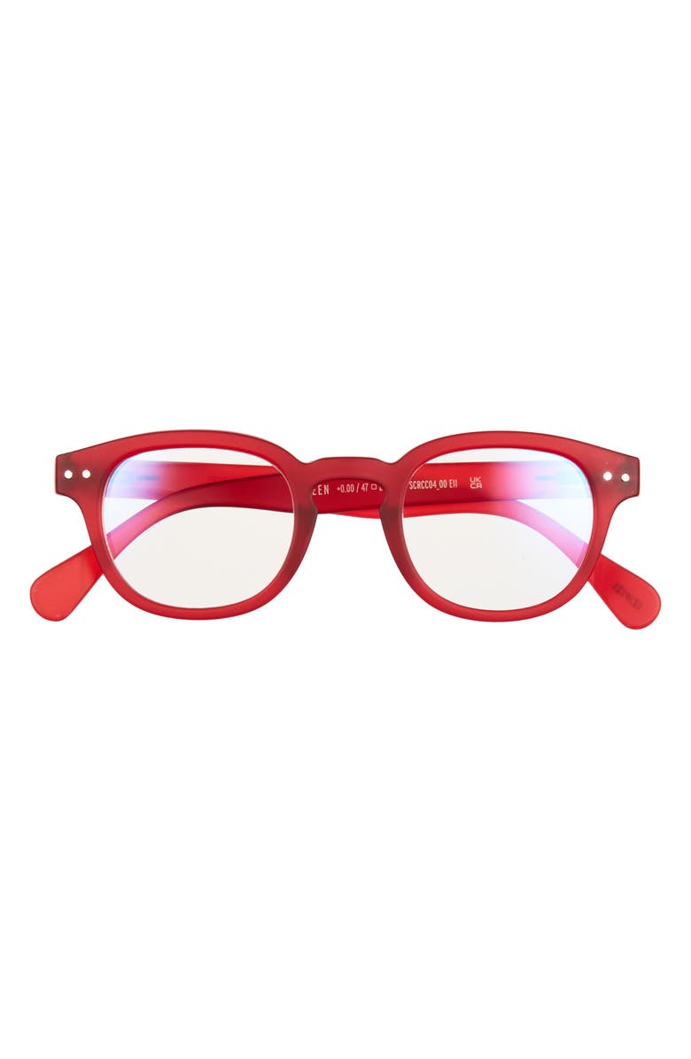 IZIPIZI Round Reading Glasses, Main, color, Red