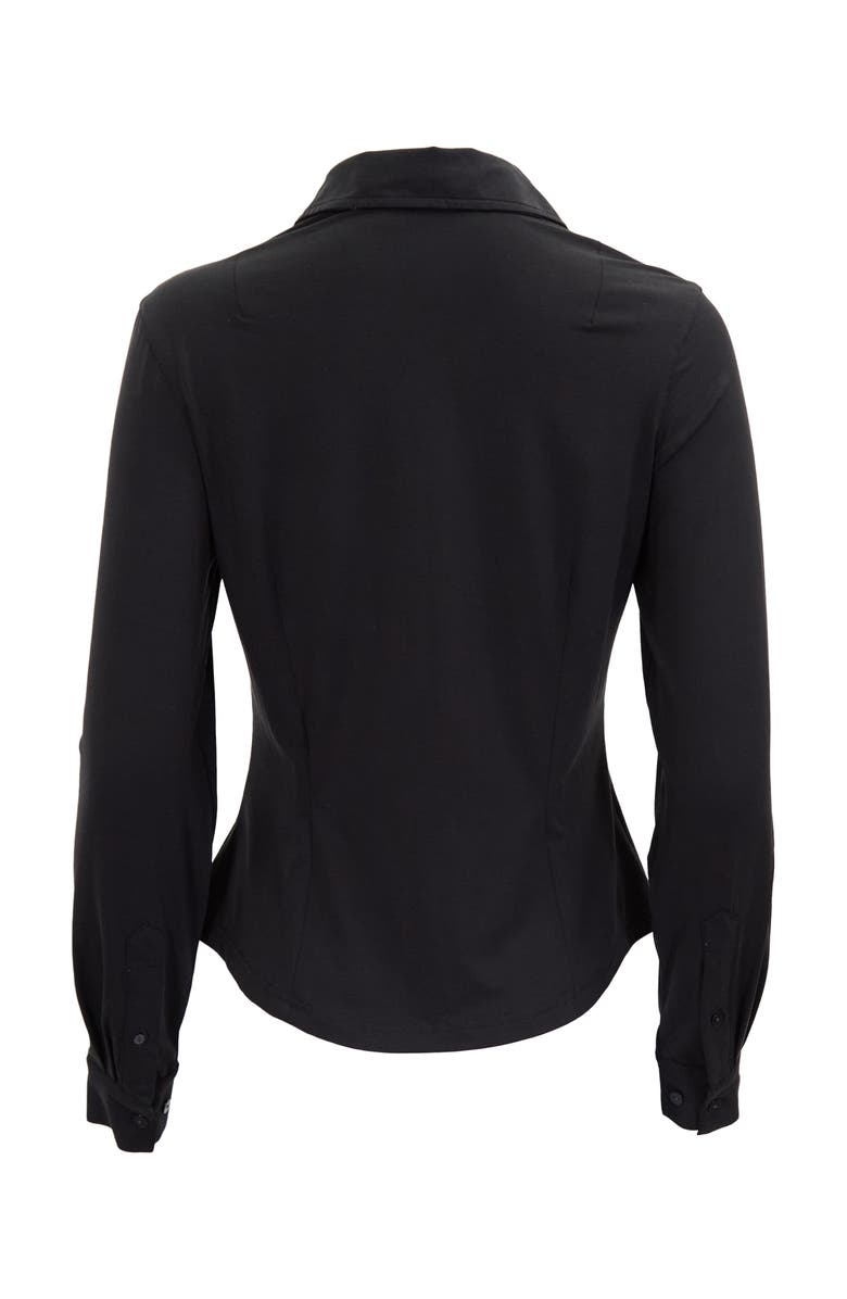 Lords of Harlech Stephanie Stretch Knit Shirt, Alternate, color, Black