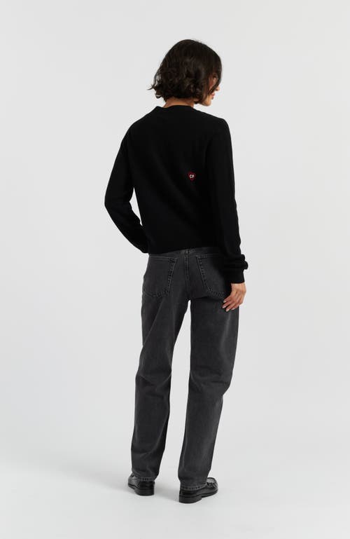 Chinti & Parker Wool Cashmere Snoopy Peek Cardigan In Multi