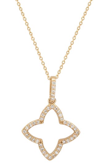 Suzy Levian Diamonds Diamond Pendant Necklace In Yellow