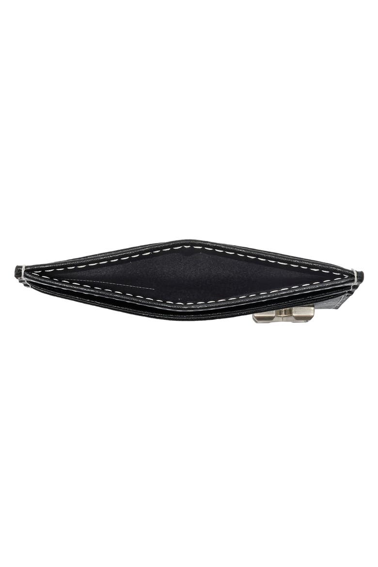 Classic Leather Card Holder, Alternate, color, BLACK