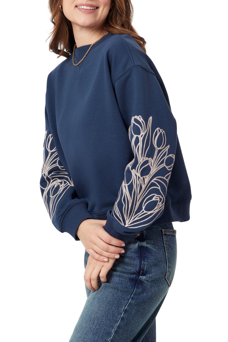 Embroidered Sweatshirt, Alternate, color, BIG DIPPER PINK EMBROIDERY