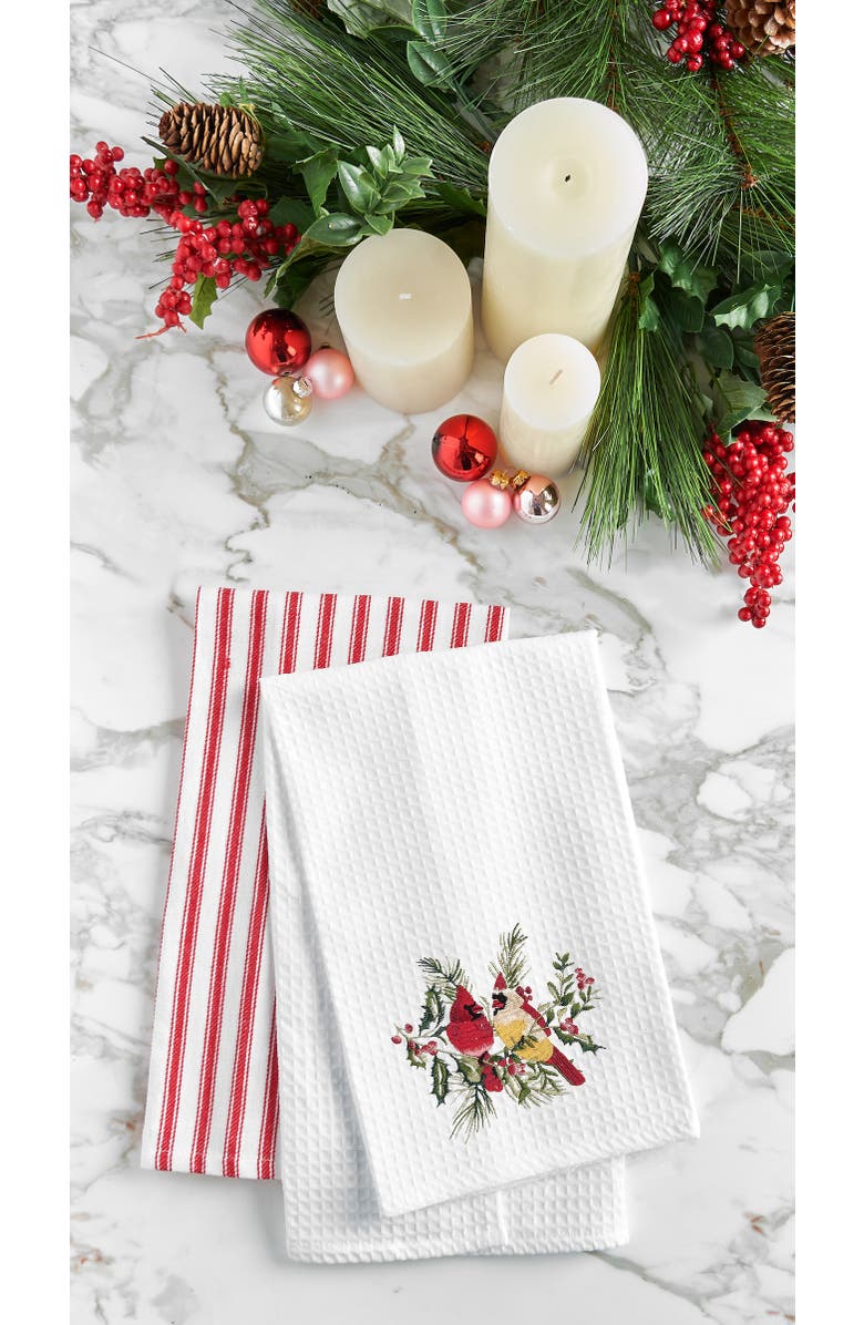 C&F Home Cardinal Duo Berry Botanical Towel, Alternate, color, Yellow