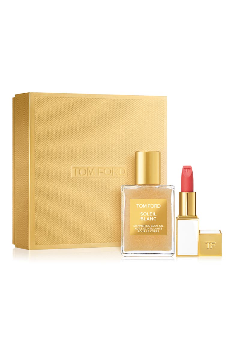 Soleil Blanc Shimmering Body Oil & Lip Color Sheer Set, Alternate, color, NO COLOR