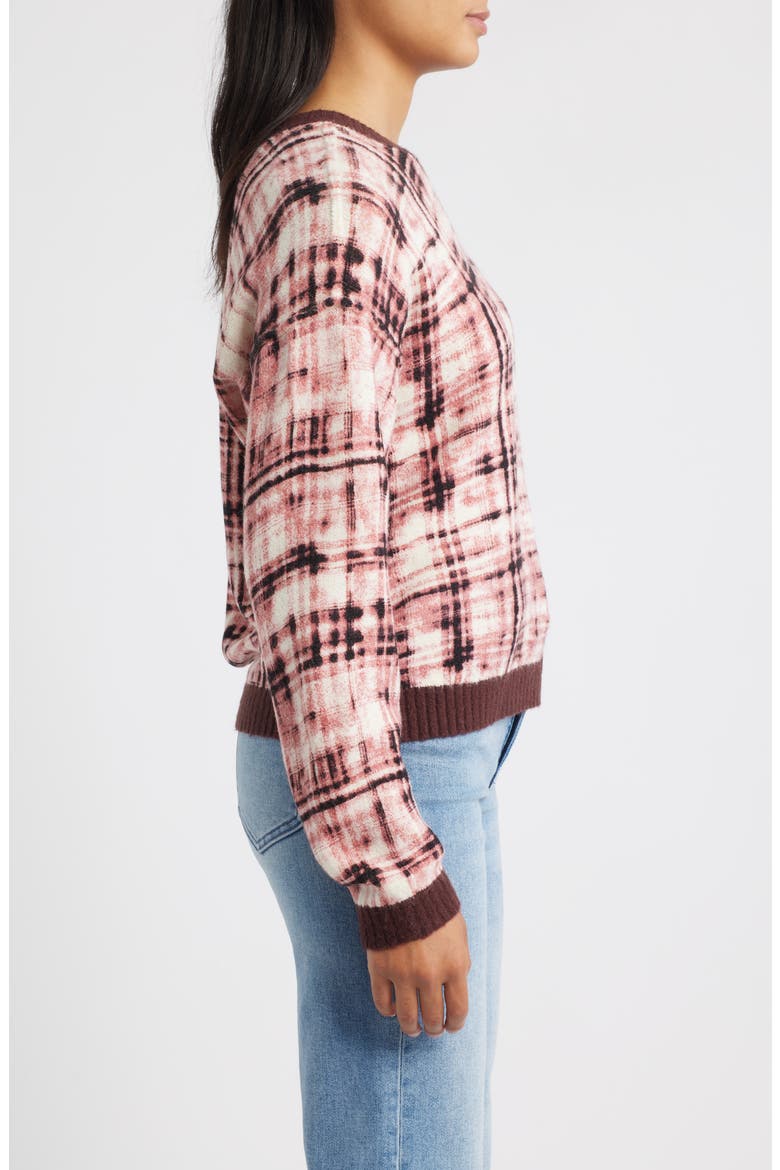Crewneck Sweater, Alternate, color, MERLOT