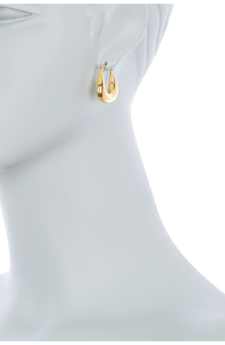 ARGENTO VIVO Puffy Square 25mm Hoop Earrings, Main, color, Gold