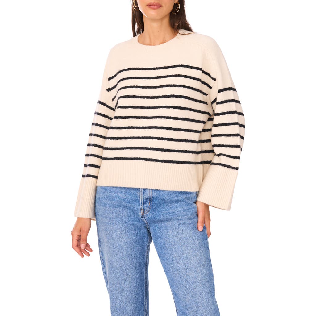 1.state Stripe Sweater In Brown