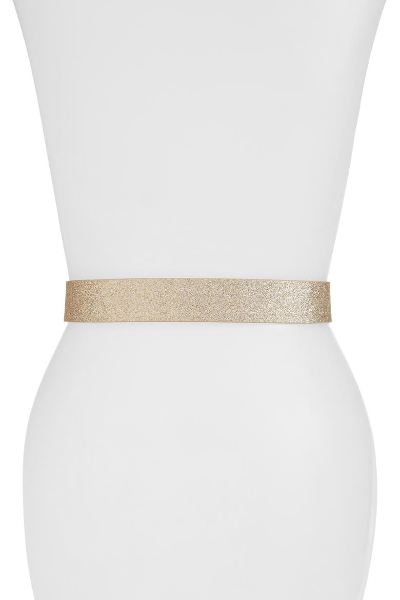 Circle Sparkle Belt, Alternate, color, CHAMPAGNE
